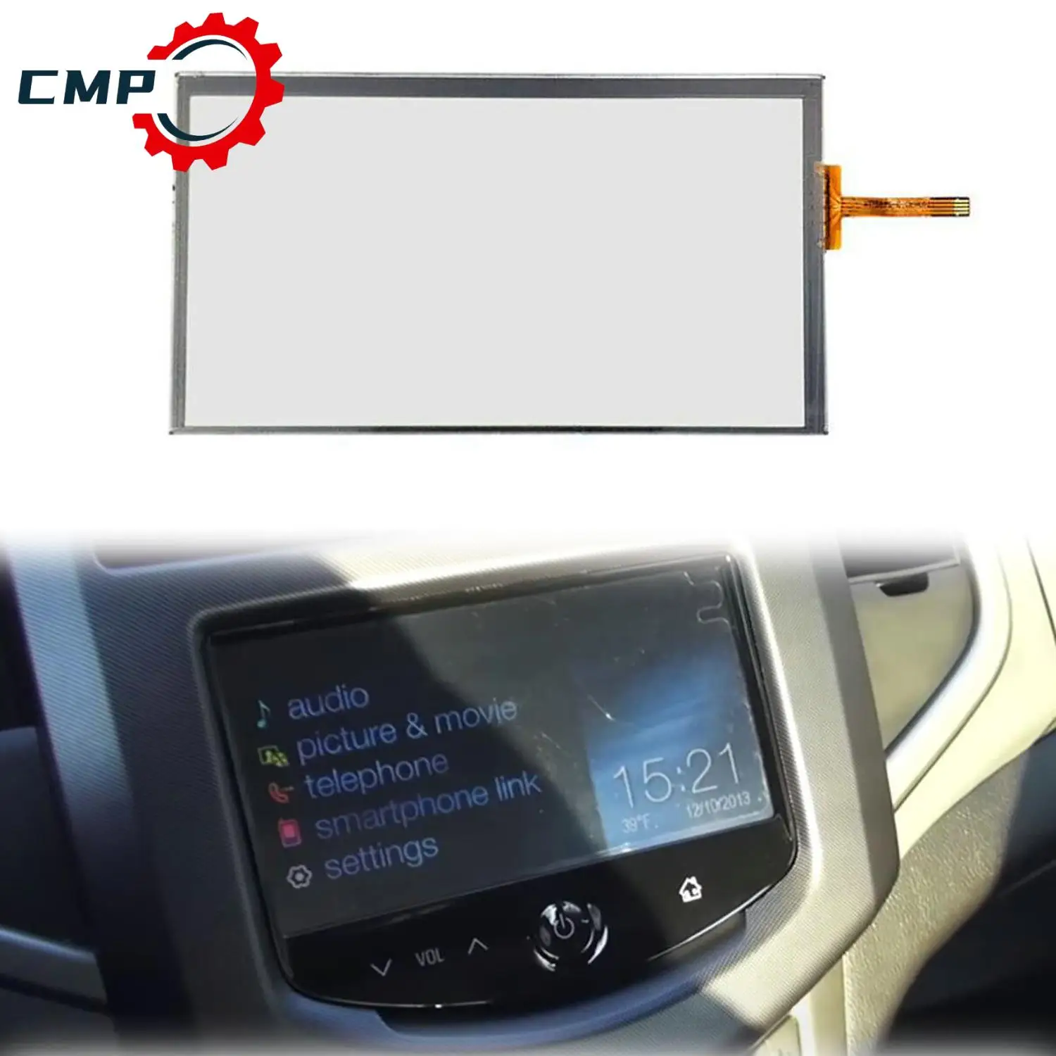 

1PC 7 Inch Radio Touch Screen For 2012-2016 Chevrolet Spark Sonic Navigation Part Number LA070WV1-TD05 Car Accessories