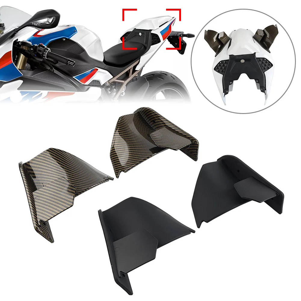 

Pop Motorcycle Rear Tail Spoiler Fixed Wing Fairing Winglet For BMW S1000RR M1000RR 2019 2020 2021 2022 2023