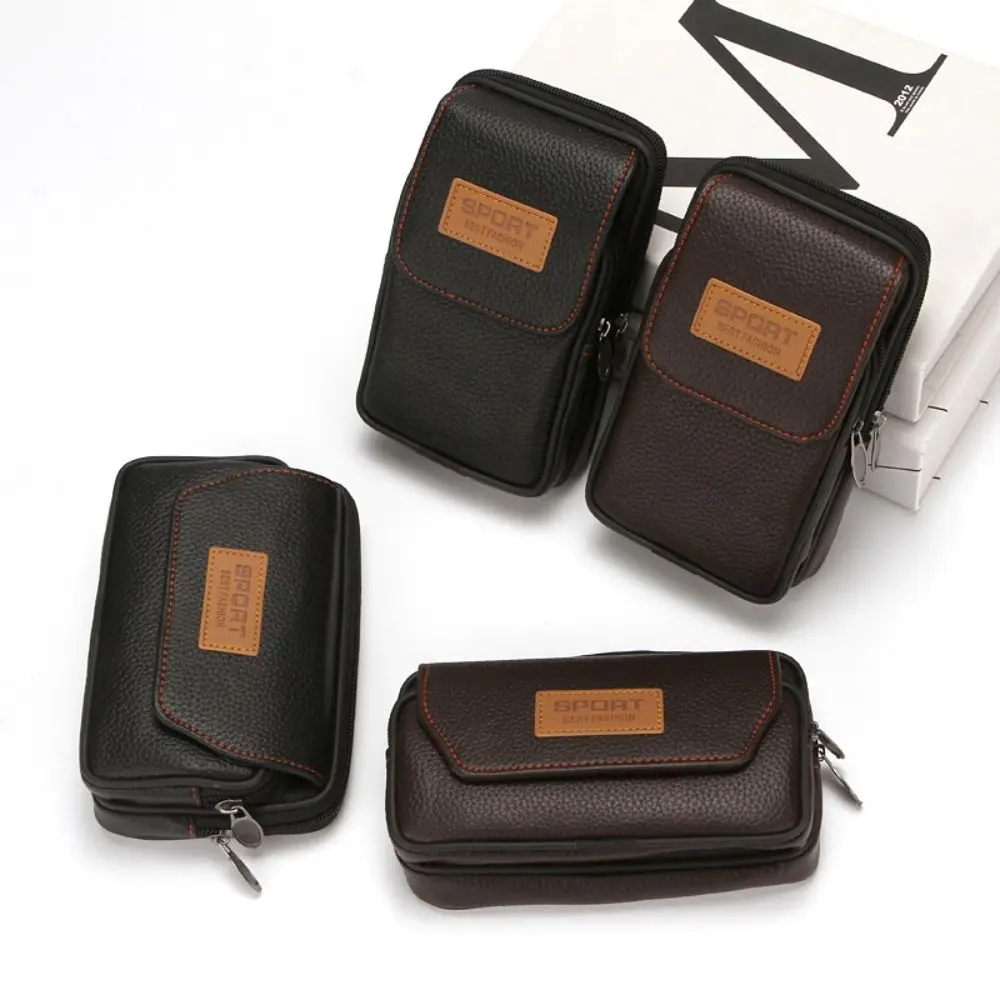 

6.5/7inch Mobile Phone Pouch Holster with Carabiner Magnetic Buckle Phone Belt Clip Holster Universal Large Capacity