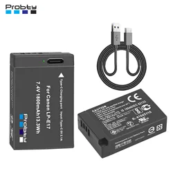 1800mAh LP-E17 LPE17 LP E17 Battery with Type-C Charging for Canon EOS RP 200 250D M3 M5 M6 750D 760D T6i T6s 800D 8000D 77D