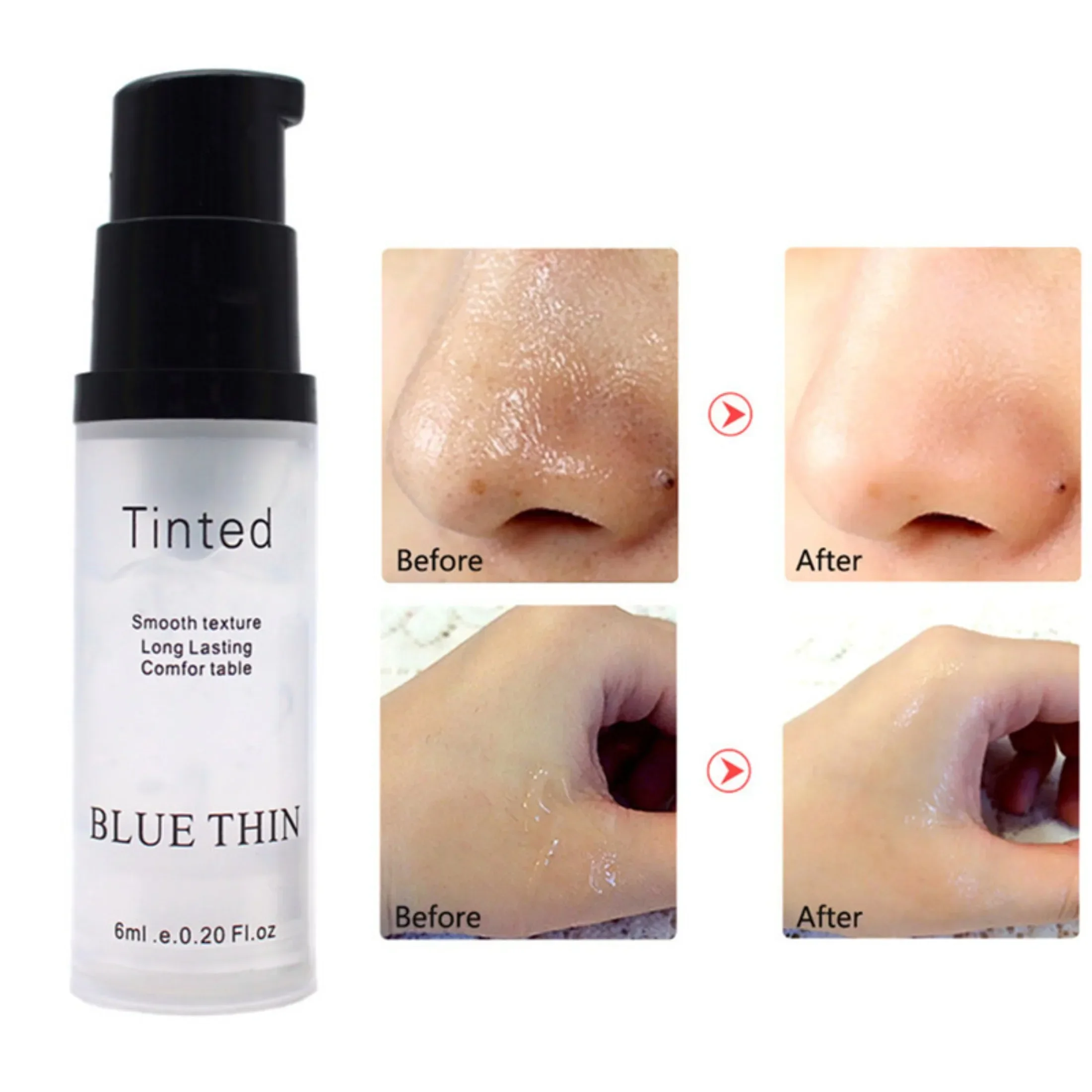 1 PCS Primer Smooth Texture Minimizes Pores Blurring Primer for Oily Skin Skin Revitalize Hydrating Lightweight