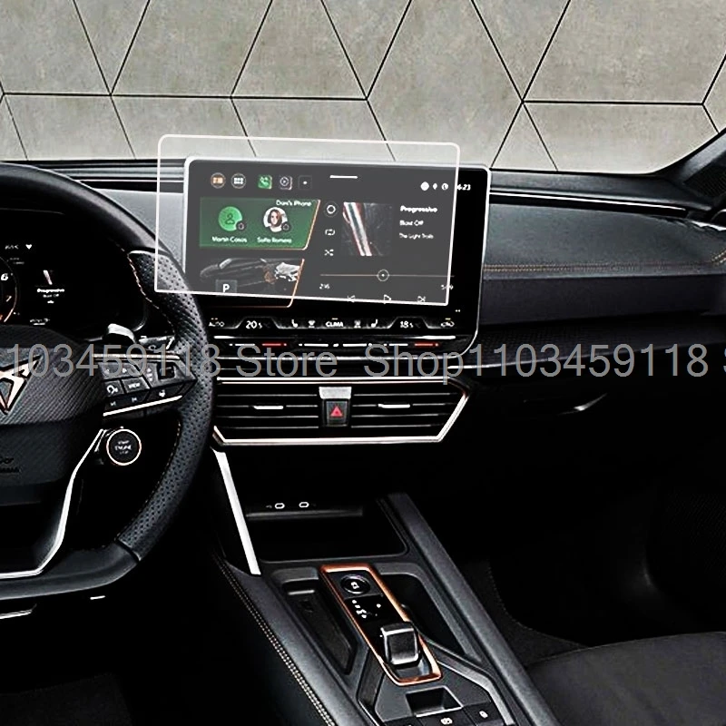 TPU screen Protector  film For Cupra Formentor 2025/Cupra Leon MK4 2024 2025 car 12.9inch GPS Navigation TouchScreen