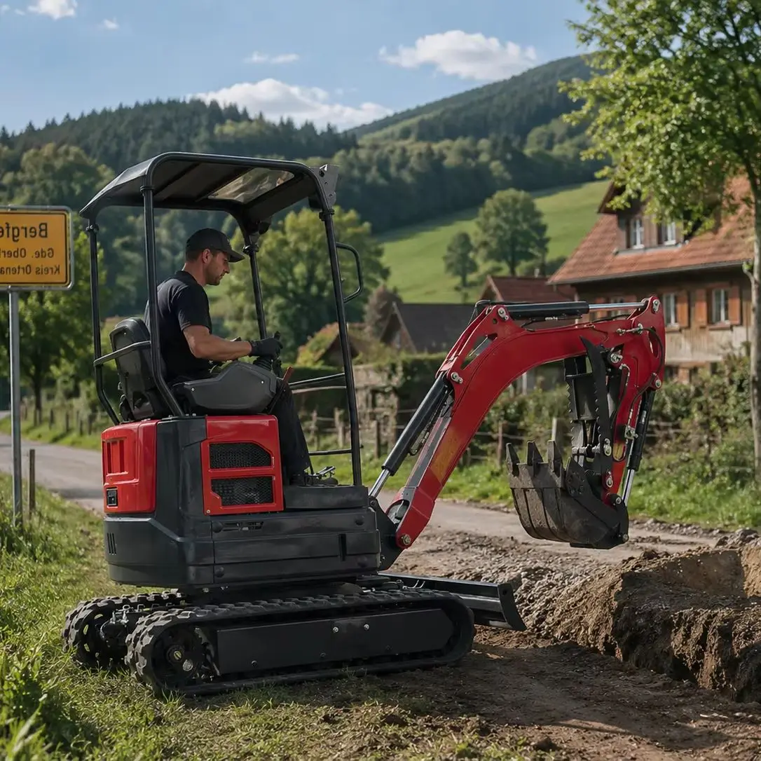 

Mini Excavator 2 Ton CE Certification Euro 5 Hydraulic Crawler Machine for Trench Digging Work