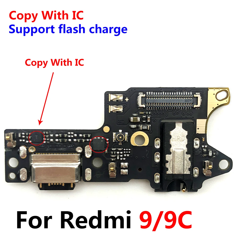 New USB Port Charger Dock Plug Connector Charging Board Micro Board For Xiaomi Redmi 9 9C Fast Charge