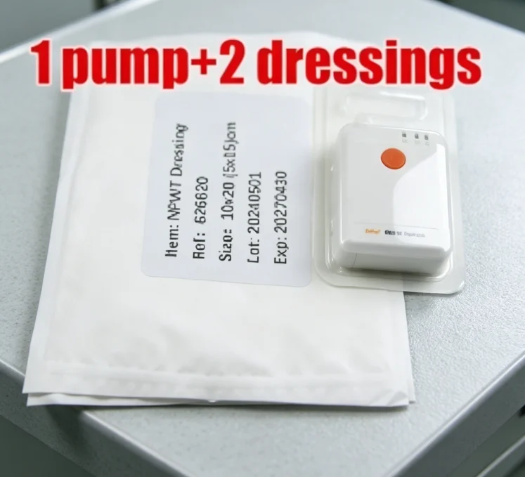 Portable negative pressure wound treatment device NPWT wound repair equipment medical negative pressure drainage dressing set