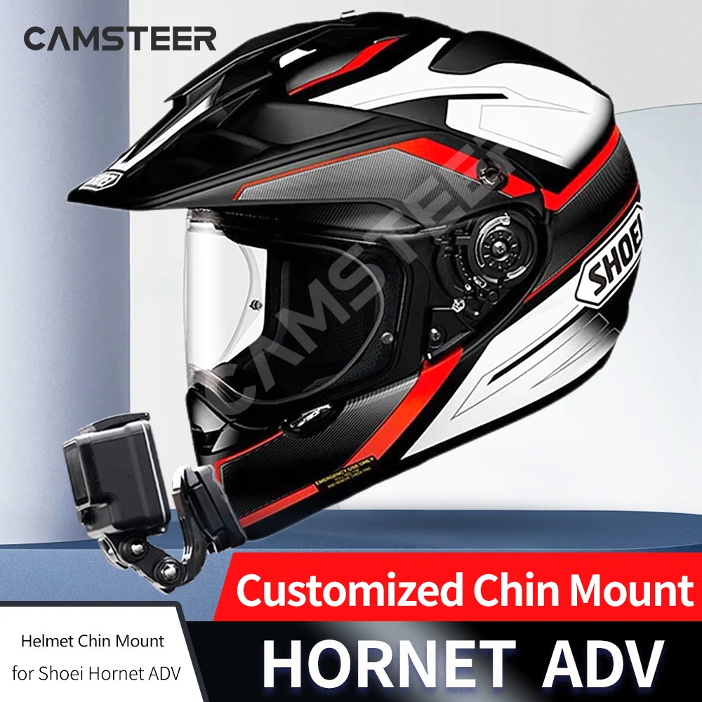 

Shoei Hornet ADV / X2 Helmet Custom Aluminium Chin Mount for GoPro 12 11 10 9 Insta360 X4 X3 Ace pro DJI Action 3 4 Camera