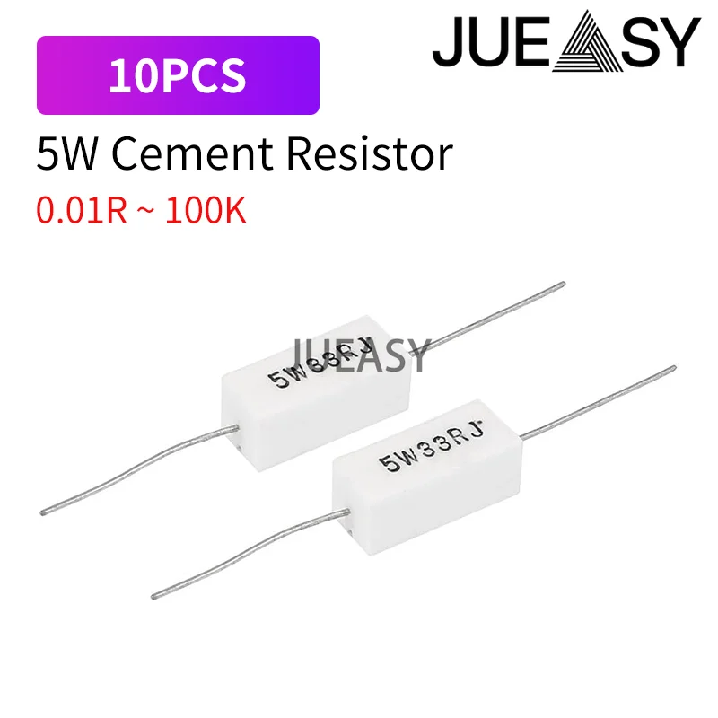 10Pcs 5W 5% Cement … - image