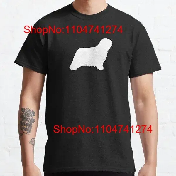 Komondor Dog Silhouettes Camiseta clásica vintage Lavada Suave Cómoda Ropa de diseñador unisex Estirada Elegante Versátil