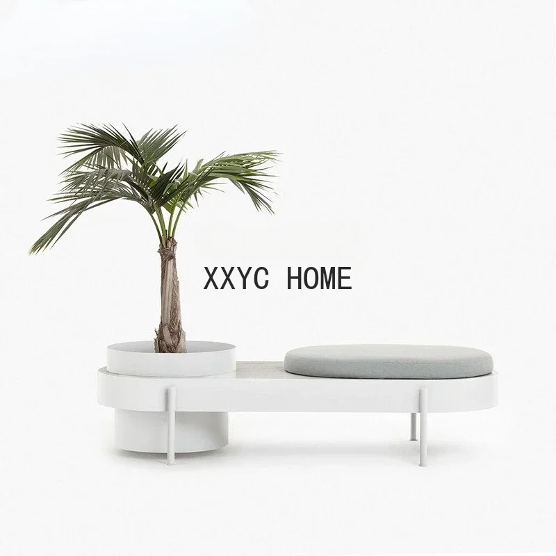 

Nordic Light Luxury Post-Modern Simple Style Plant Bonsai Bench Flower Bed Leisure Sofa Stool