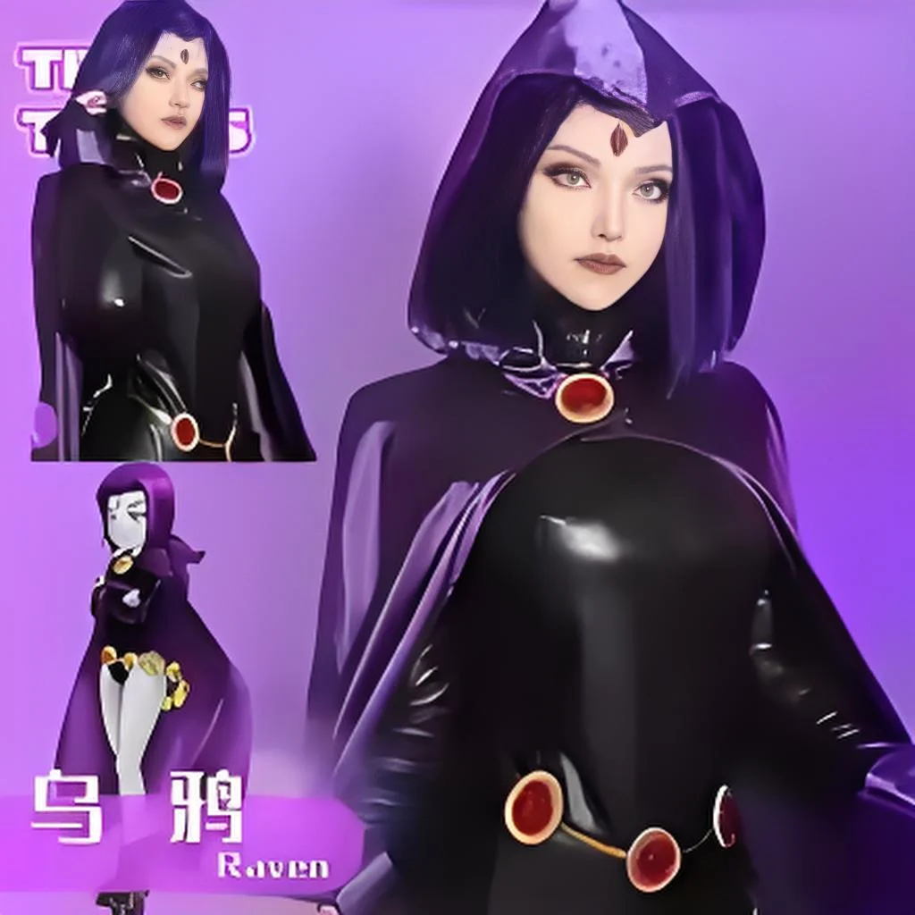 new-teen-titans-super-hero-raven-cosplay-costume-women-black-bodysuit-purple-hooded-cloak-jumpsuits-halloween-party-costume