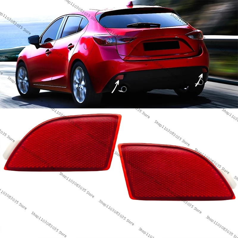 

Для Mazda 3 Axela Hatchback 2014 2015 2016 задний бампер отражатель лампа задняя противотуманная фара BKC4-51-5L0 BKC4-51-5M0