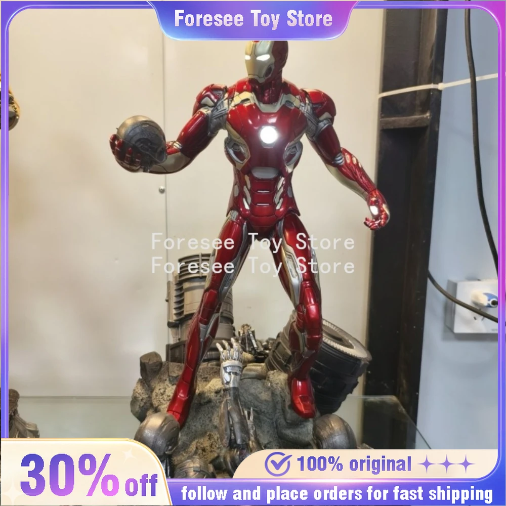 

Коллекционная фигурка Marvel: Железный человек (Iron Man) MK45 в масштабе 1/4, полноразмерная статуя в суперкрутой позе, из смолы, большой размер, отличный подарок.