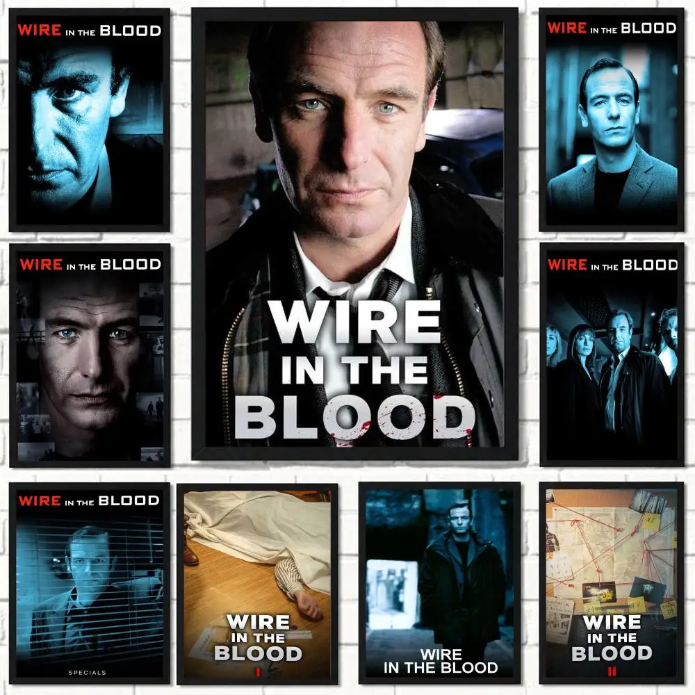 tv series W-Wire in the Blood-D Poster Self Adhesive Wall Decor for Modern Home Cafe Office and Bar