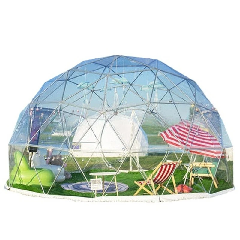 

Outdoor scenic spot hotel starry sky transparent tent room steel frame spherical tent Internet celebrity homestay catering tent