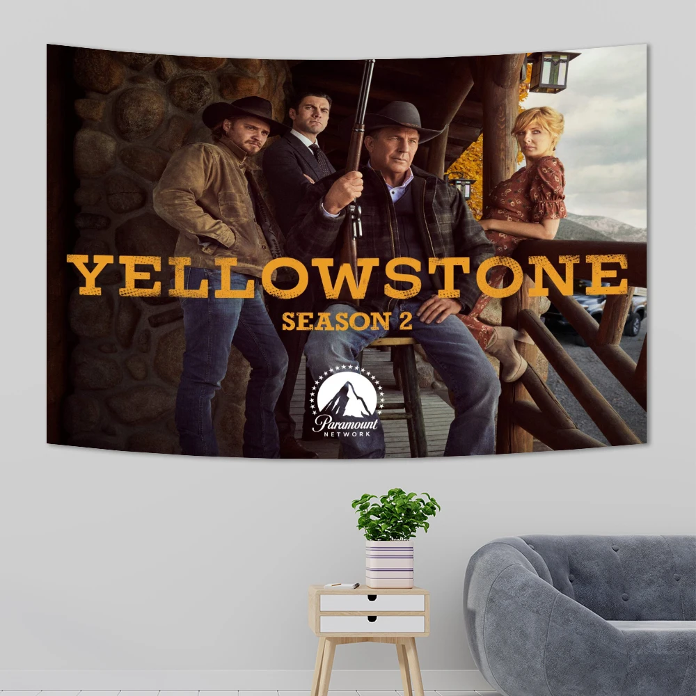 American classic TV series, Western tapestry, hippie wall hanging, home decoration aesthetics, bedroom bohemian decoration