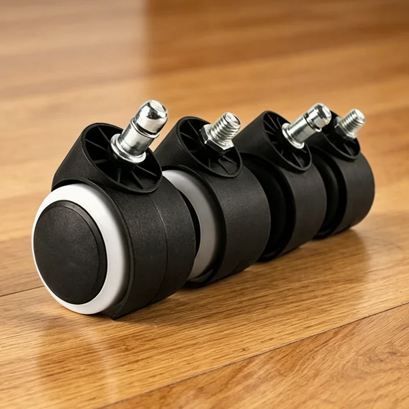 5 Pcs Circlip/Screw 10/11mm Casters 2'' Computer Chairs Swivel Universal Office Chair Pulleys Esports