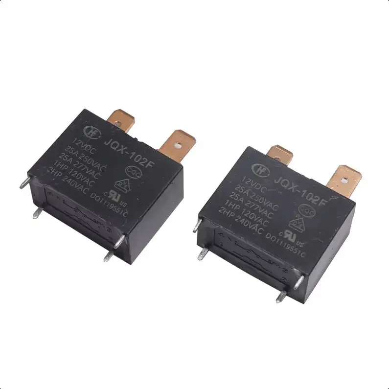 【5-1PCS】JQX-102F-12VDC Air Conditioning Water Heater Relay JQX-102F-12VDC 4PIN 25A250VAC
