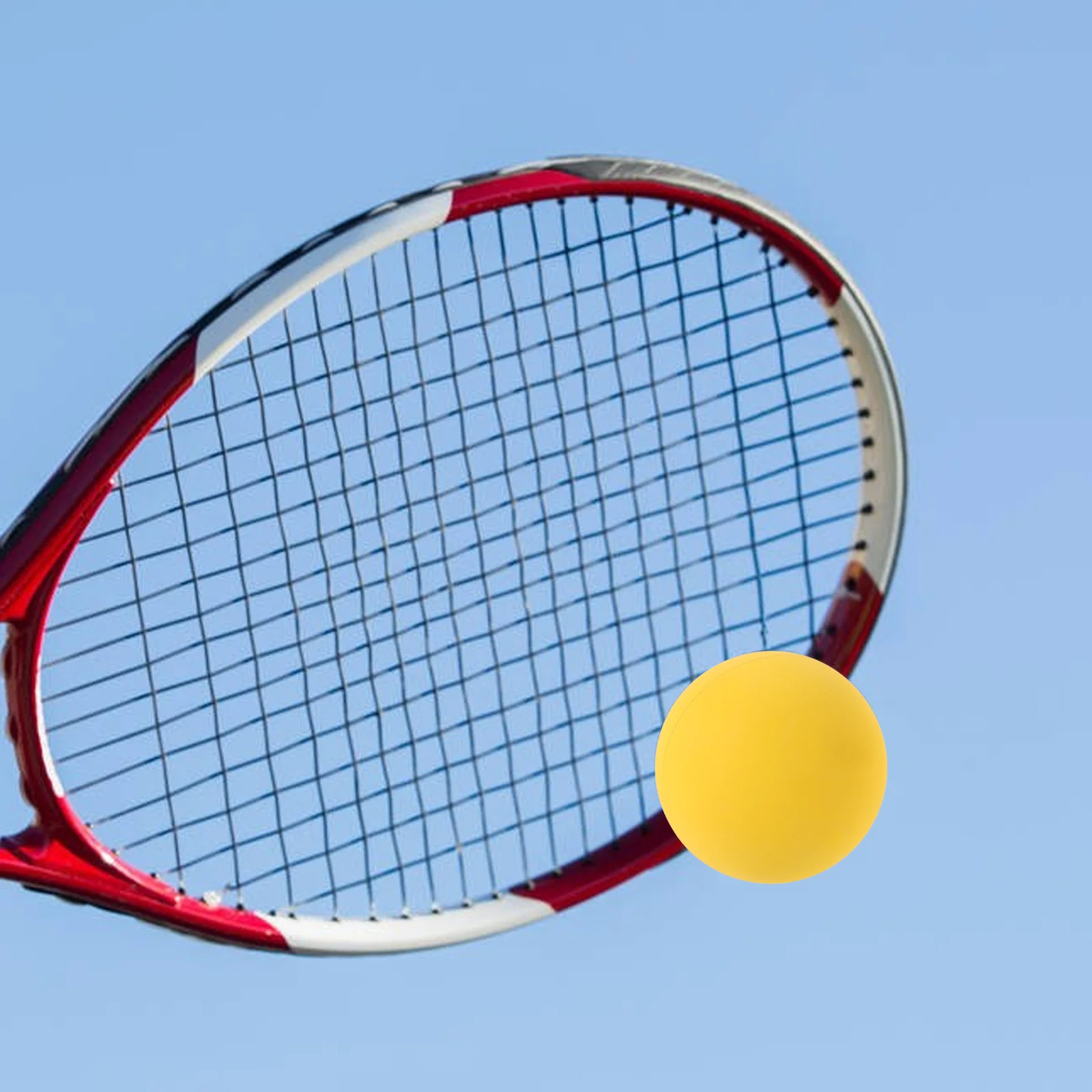 4 قطع من كرات الارتداد المطاطية عالية المرونة، كرات رياضية صفراء مجوفة صغيرة للتدريب على رد الفعل والمهارات