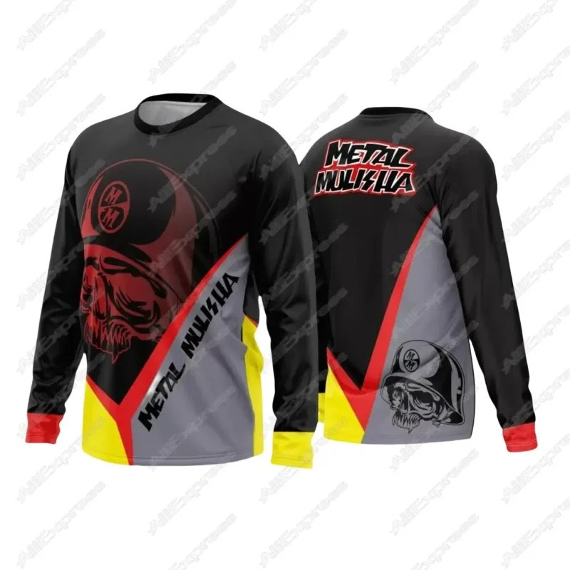 

25 Men's and Women's Motorcycle Casual Loose Long Sleeved Summer Hot Selling Breathable Quick Drying Printed Long Sleeved Shirt