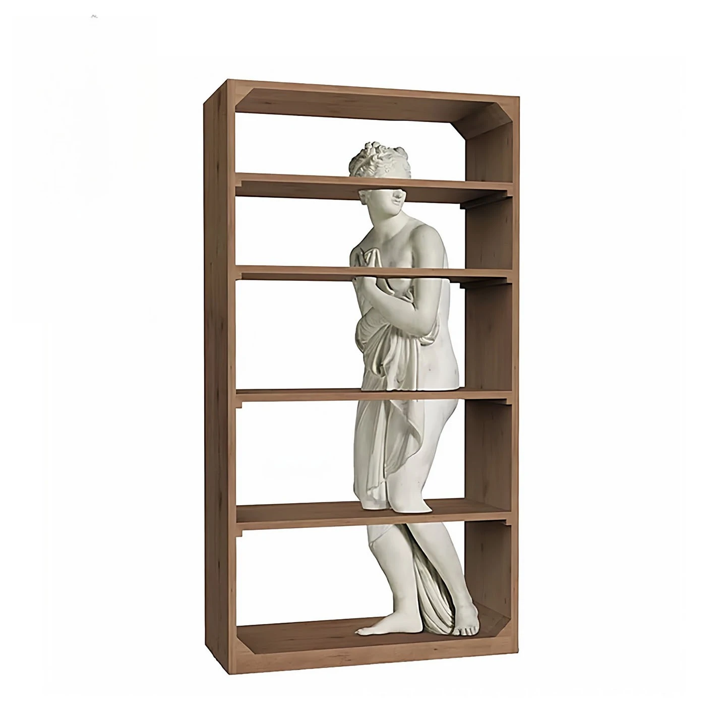 Statue bookshelf mansion home living room display cabinet