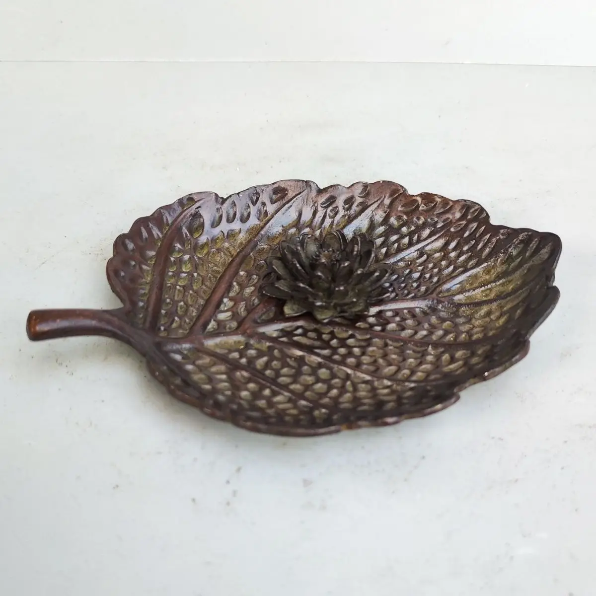 Zen lotus leaves Incense Burner Statue for Tea Home Decor Ornaments