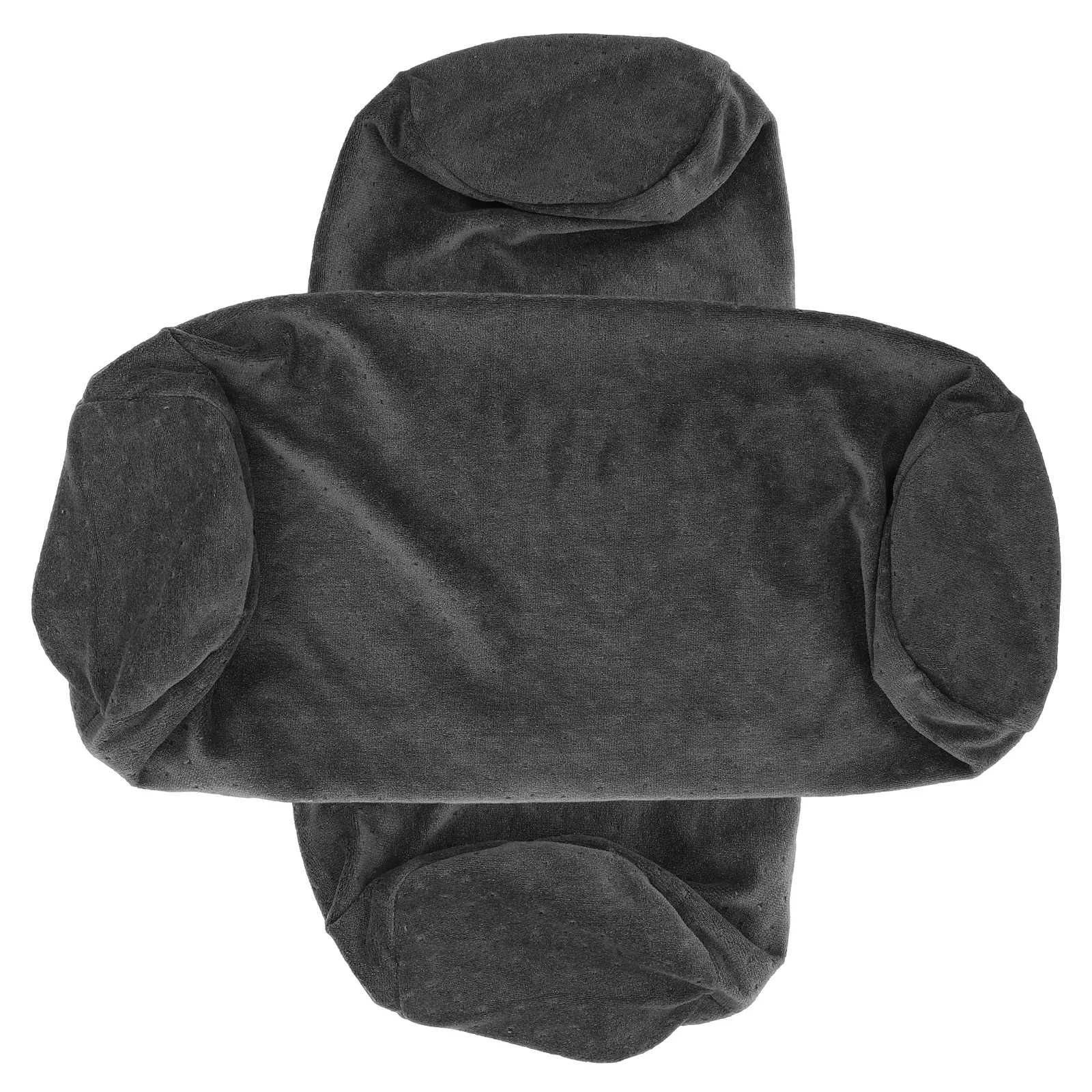 

2Pcs Cylindrical Neck Pillow Cover Soft Material Zippered Design for Easy Cleaning Round Throw Pillowcase Bedroom Living Room