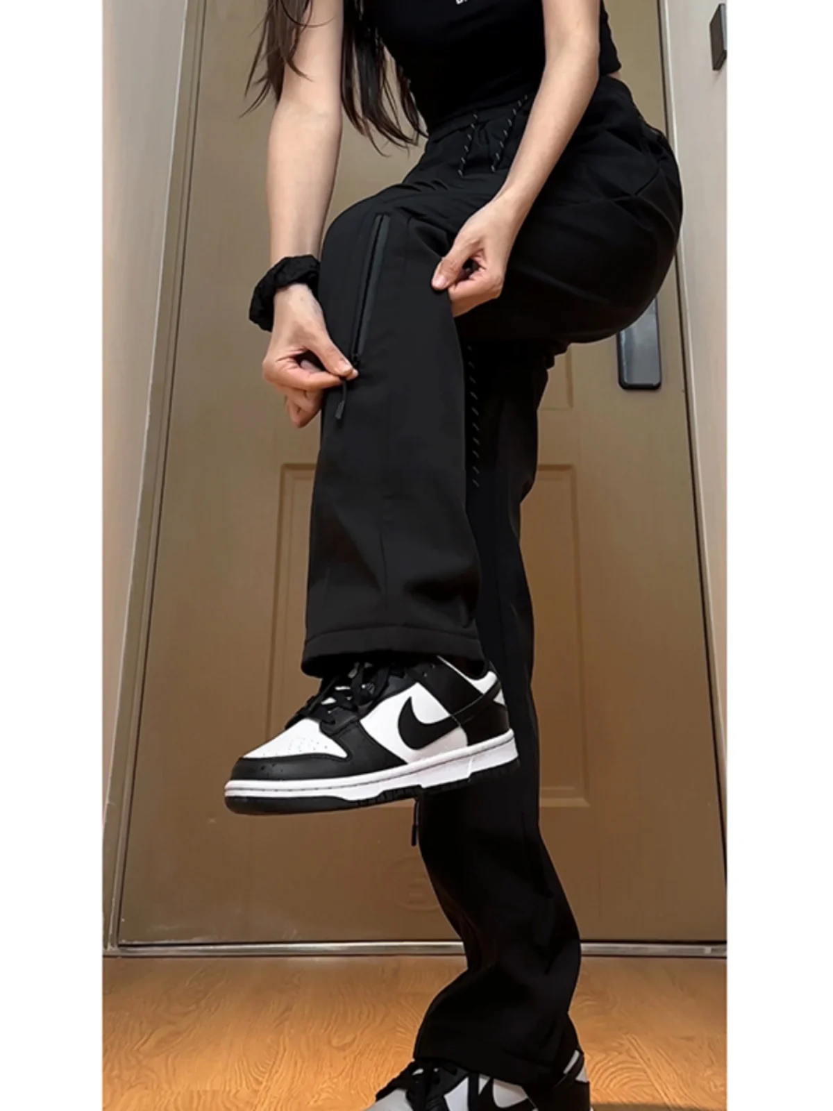 Northeast Windproof Waterproof Soft ell Men's Winter Fce Lined Trousers Outdoor Workwear Snowpants Long Casual Pants