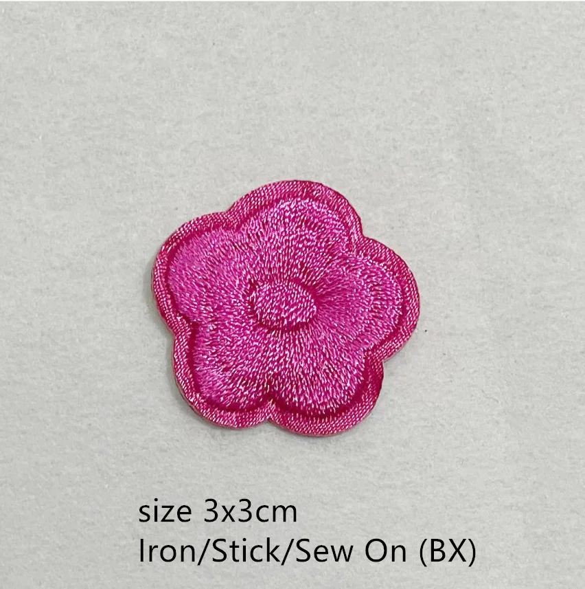 10 Pcs Stick Iron Flowers Embroider Patch Embroidered Clothing Hat Bag Shoe Repair Material Phone Gift Box Decor DIY Accessory image 6