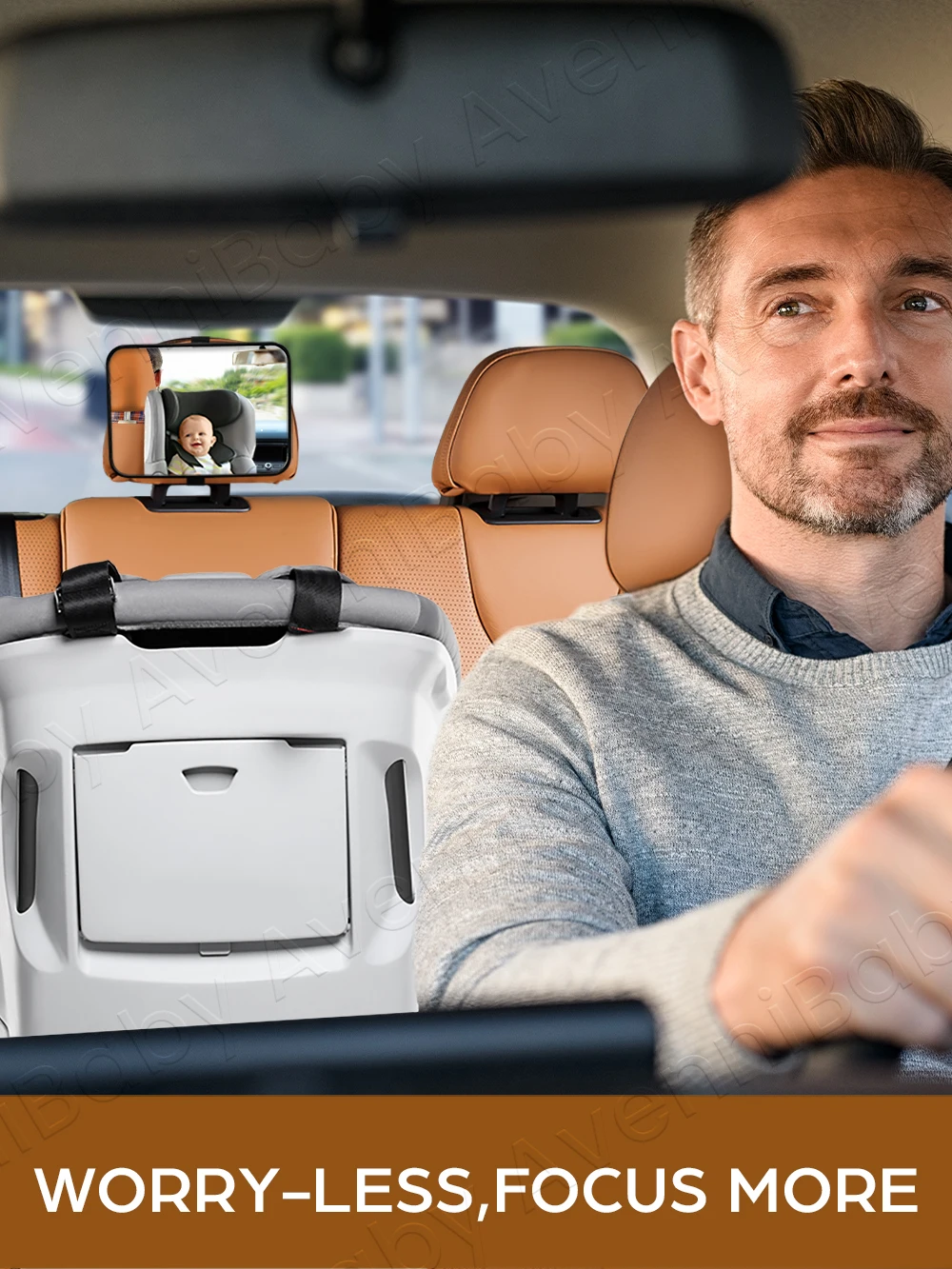 1 قطعة مرآة سيارة للأطفال مقاومة للكسر، مرآة الرؤية الخلفية لمقعد السيارة، سهلة التركيب، مناسبة عالمية