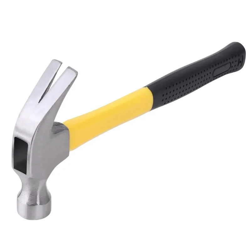 Hi-Spec 4oz Professional Claw Hammer High Carbon Steel Geological Hammer Integrated Forging Multifunctional Hardware Tool