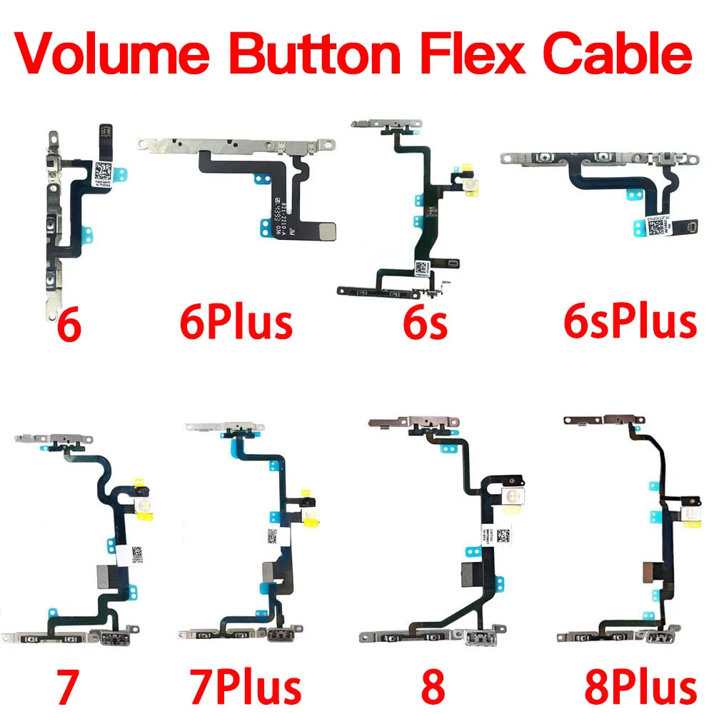 

Volume Mute Button Flex Cable Replacement For iPhone 6 6P 6s 7 7P 8 Plus