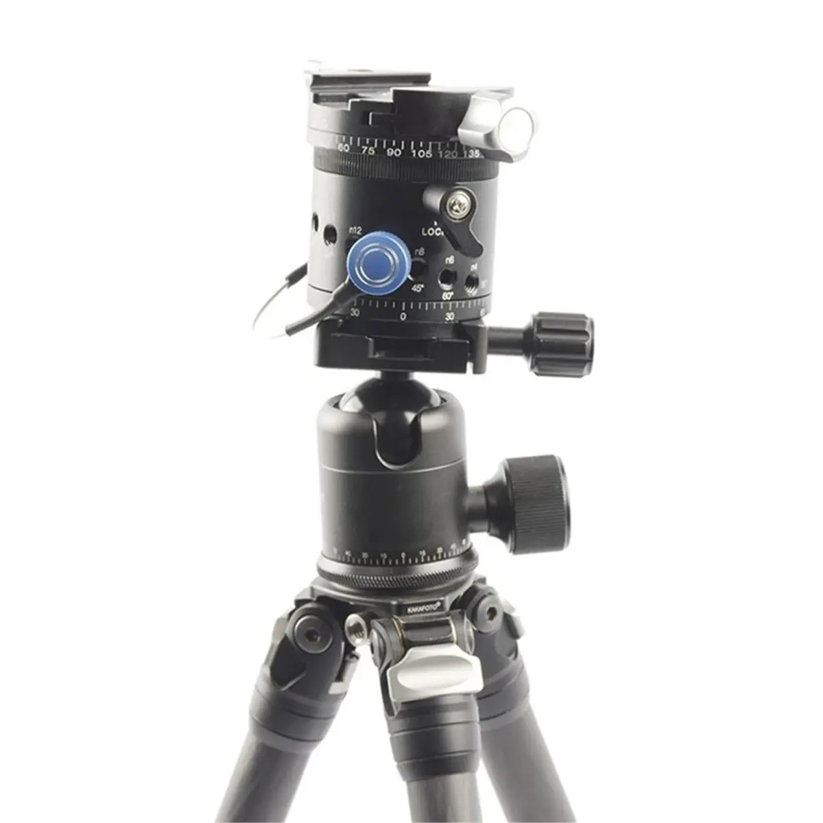 DT75BG Panoramic Tripod Head 360 Degree Turn Indexing Rotator, Panoramic Camera Head for Seamless Multi-Row Panoramic Shoots