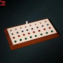 Detachable Diamond Jewelry Display Tray Gem Display Mat Jewelry Exhibitors Round Bead Gemstone Storage Tray Organizer