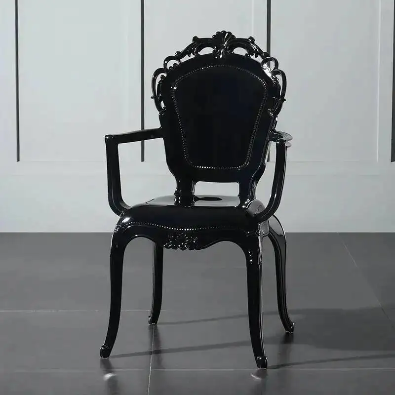 

Luxury Comfortable Wedding Garden Nordic Dining Chairs Relax Transparent Chairs Minimalist Single Silla Plegable Home Furniture
