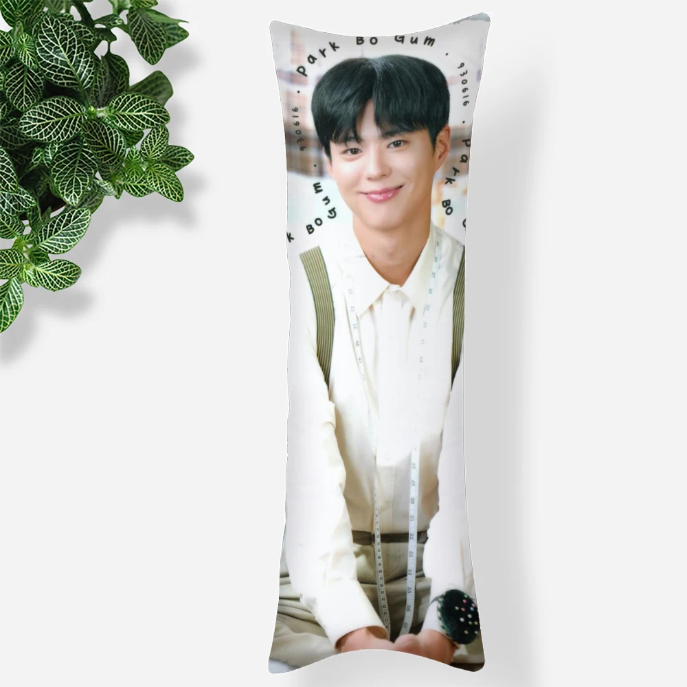 Park Bo Gum Pillowcase Printed Satin Fabric Pillow Cover Rectangular Zipper Kawaii Body Cover Dropshipping 1.11