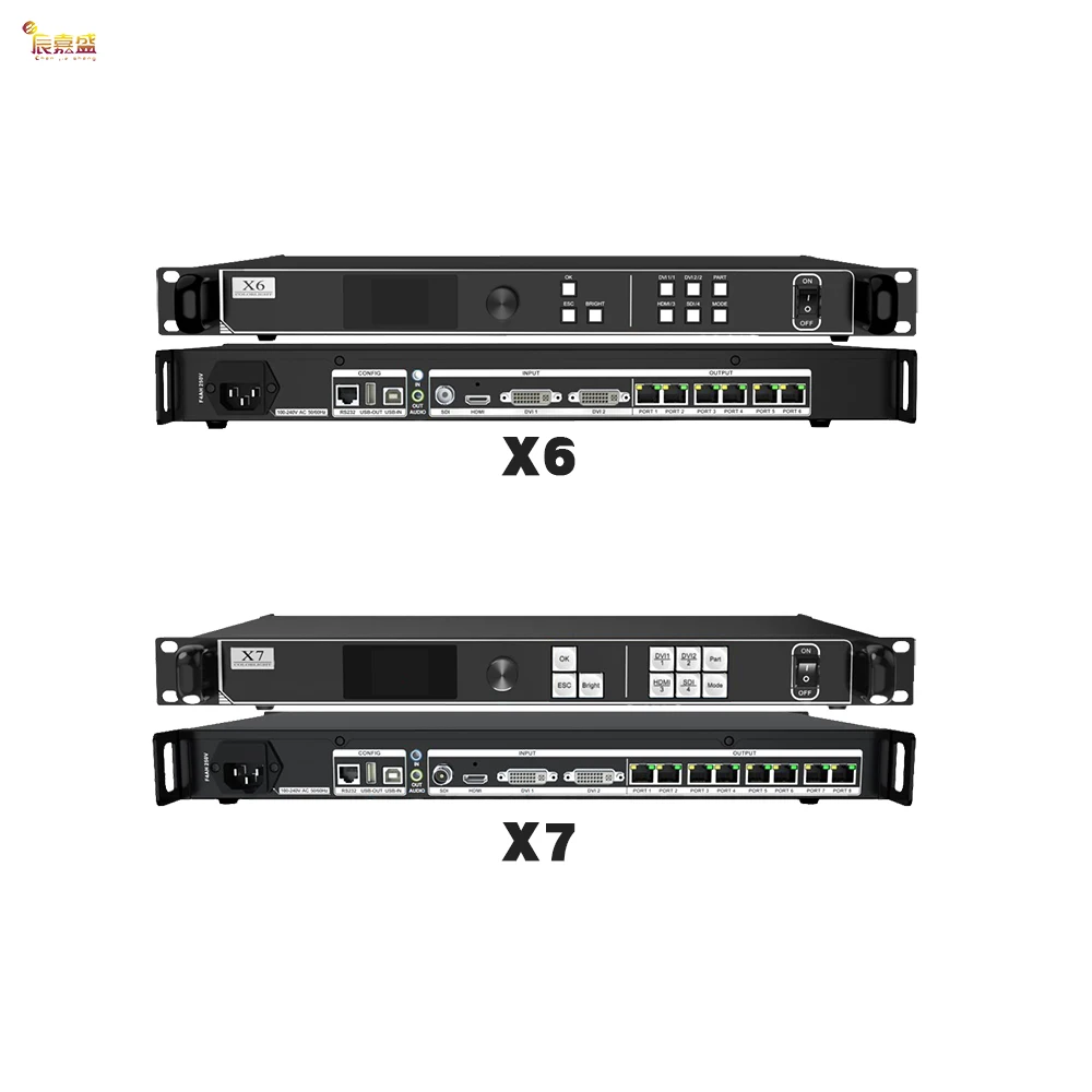 X2X4X6X7X20 معالج فيديو Led داخلي HD جهاز شاشة الحائط للتعليم إشارة التبديل التحكم الرئيسي التحكم الرئيسي Led