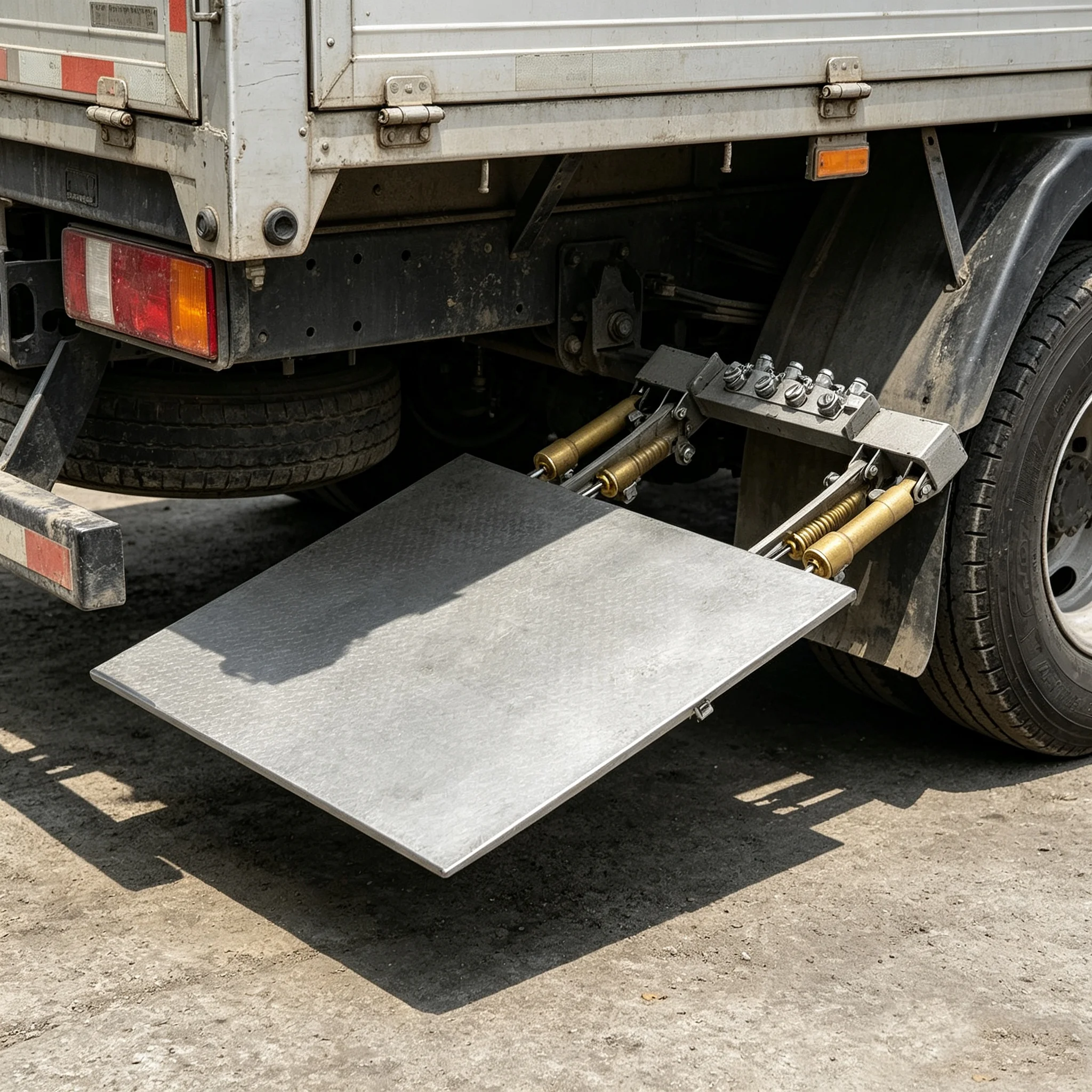 RC 1/14 Metal Tail Plate for Tamiya Hydraulic Excavator Loader Dump Truck for SCANIA MAN VOLVO Trailer Tipper DIY Parts