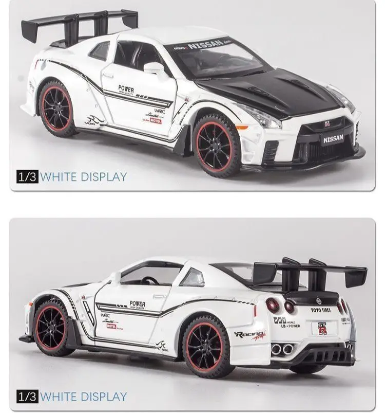 GTR R35 Alloy Car Shell Body Shell 116mm Wheelbase for Nissan 1/28 Rc Car  DriftArt XRX DRZ HGD1 MINI-Q Wltoys