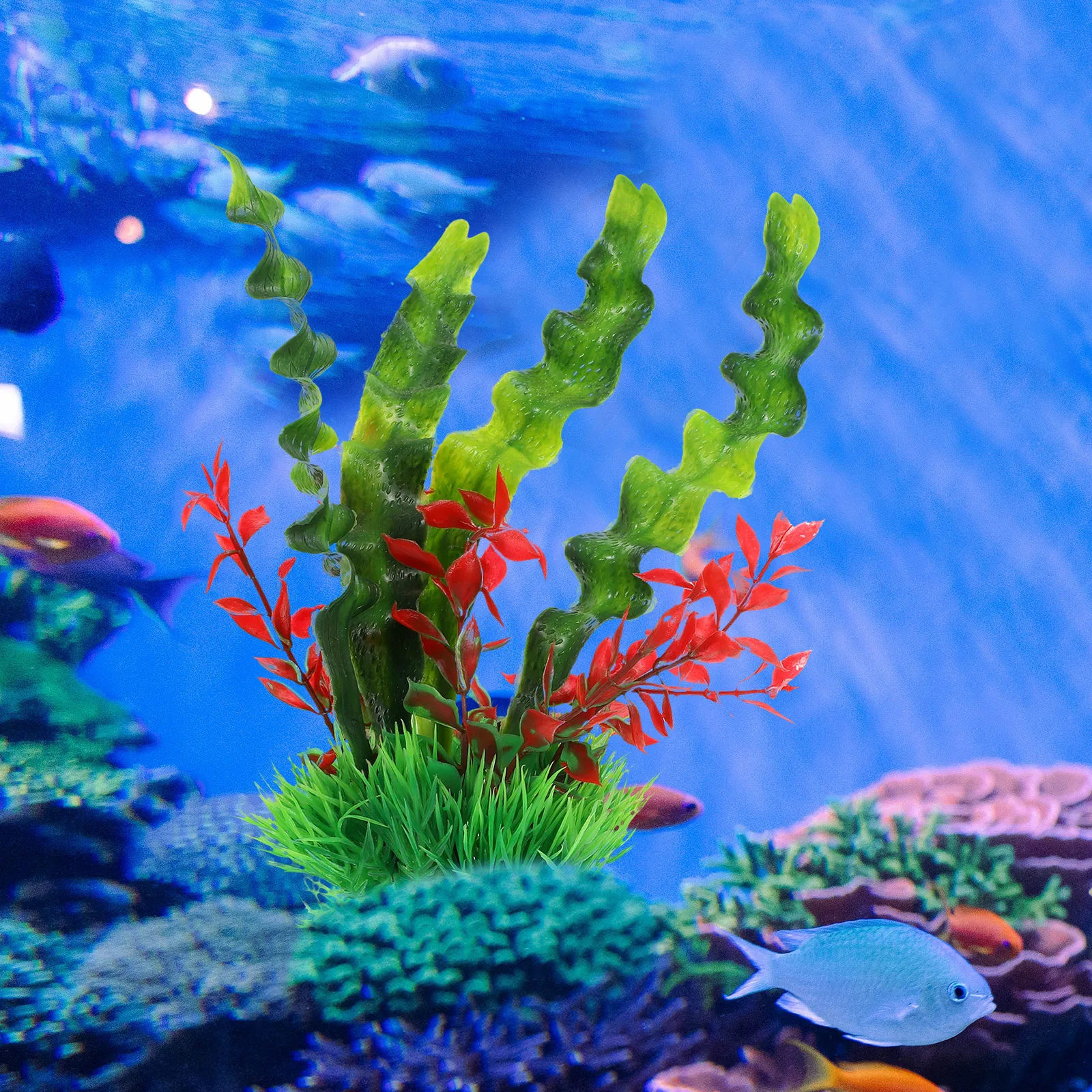 

Lightweight Plastic Aquarium Plant Decoration Underwater Ornament Fish Tank Adornment Realistic Aquatic Decor