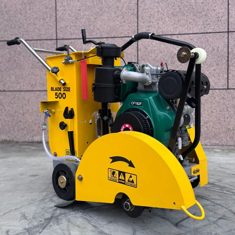 500mm Diesel Roa Cutter Machine CF192F High Power Walk-Behind Road Saw Asphalt Floor Cutting Tool for Road Construction