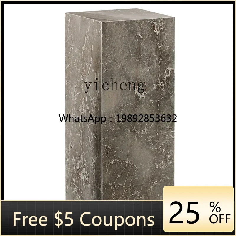 

Z1 marble crafts stone pier art sculpture table ancient castle gray sculpture base base floor ornament