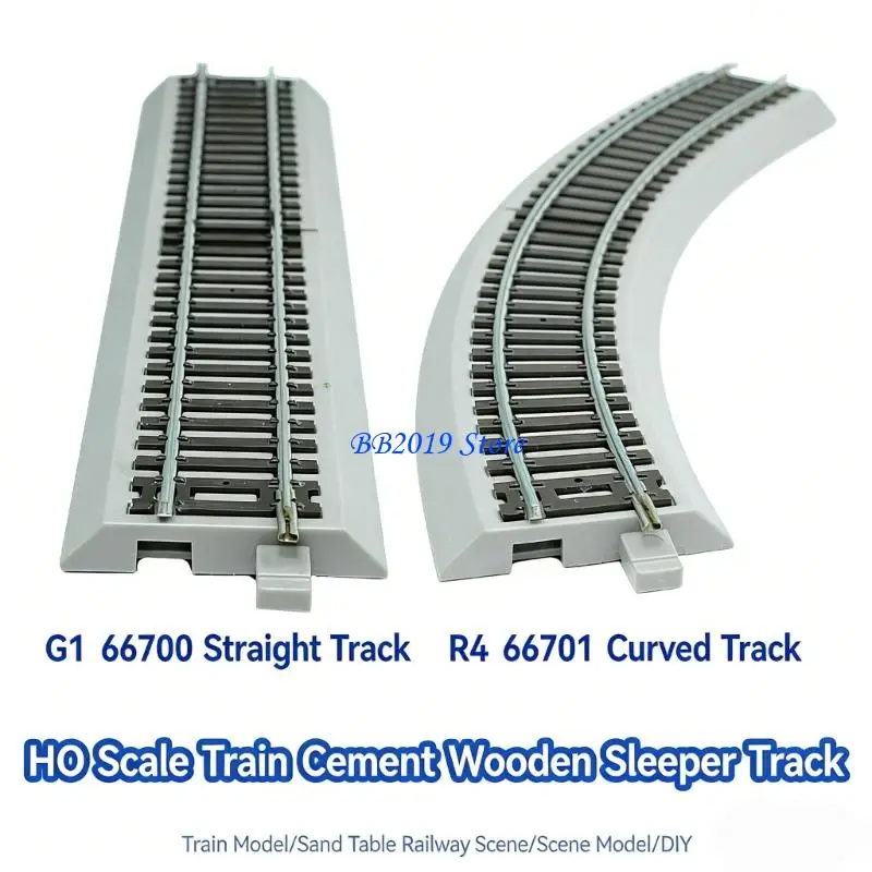 

Q0KB Customizable HO Scale Railroad Tracks Piece For Model Railroad Scene Settings