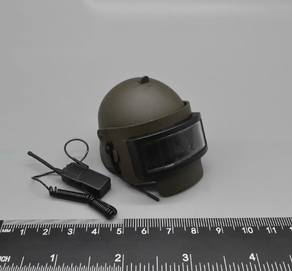 

UD9007 Scale 1/6th UJINDOU The Russian Soldier Doll Helmet with Phone Gloved Hand Types Toys Model PVC Material For 12" Figure