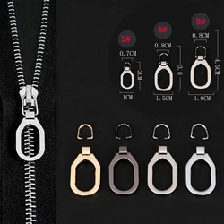 5Pcs Zipper Pull Replacement Detachable Metal Zipper Pull Tab Universal Zipper Gripper Zipper Sliders for Backpacks Coats Shoes