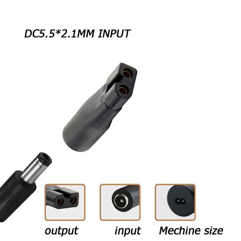Universal USB Adapter Charger Cable Charging Cable DC Converter Power Cord for Electric Shaver Hair Clipper DC 5.5 * 2.1mm Black