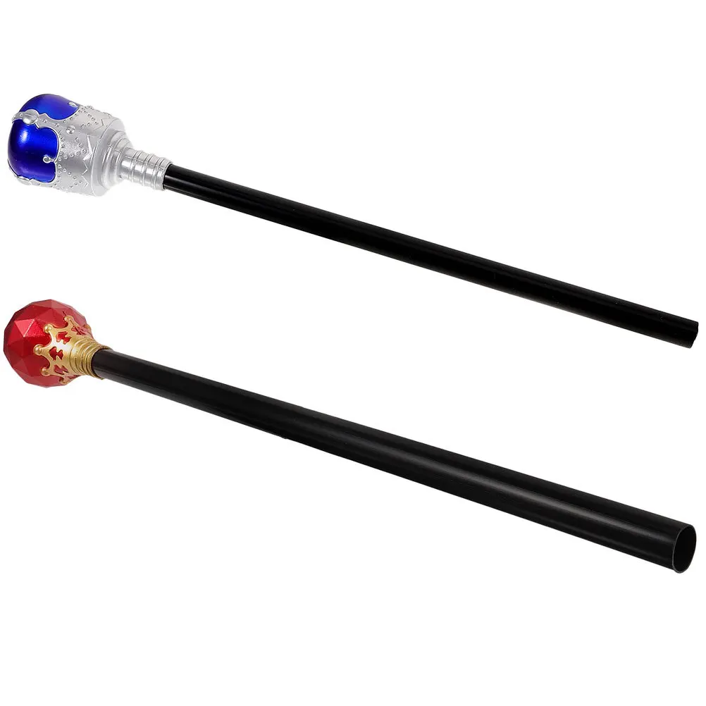 Cetroes King para niños, accesorio de Cosplay ligero y duradero, decoración de fiesta, accesorio de Halloween, varita de vestir, 2 uds.