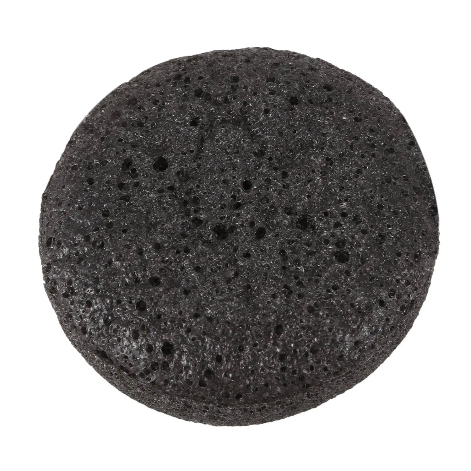 Konjac Konnyaku Jelly Fiber Face Makeup Wash Pad spugna per la pulizia Puff Exfoliator-nero