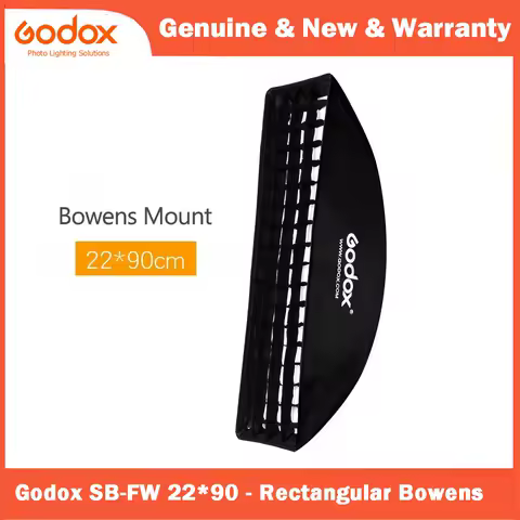 Godox softbox 22x90cm 9"x 35" Portable Rectangular Honeycomb Grid Softbox soft box with Bowens Mount for Studio Flash