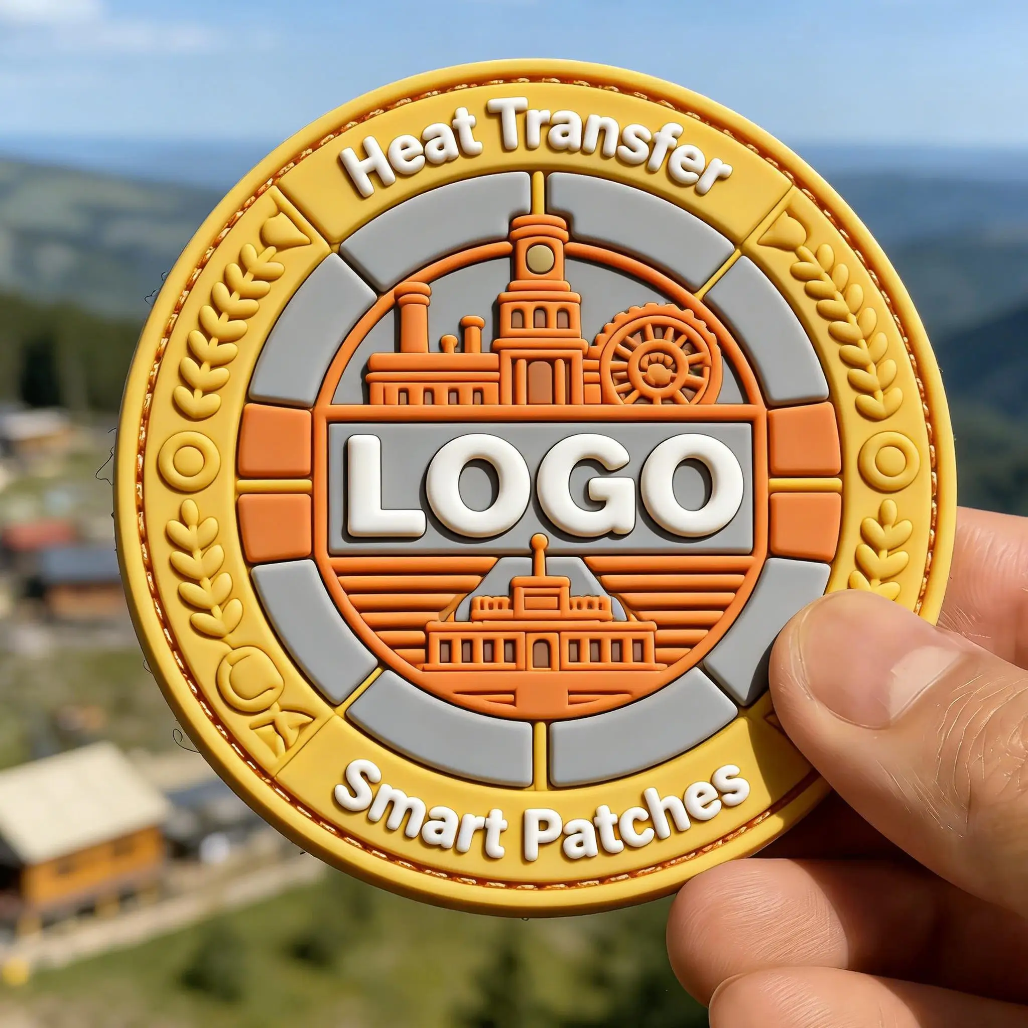 

Custom Logo 3D PVC Rubber Patches Hook and Loop Sew On Badges Garment Clothing Labels for Bags Hats Backpacks Jeans Accessories