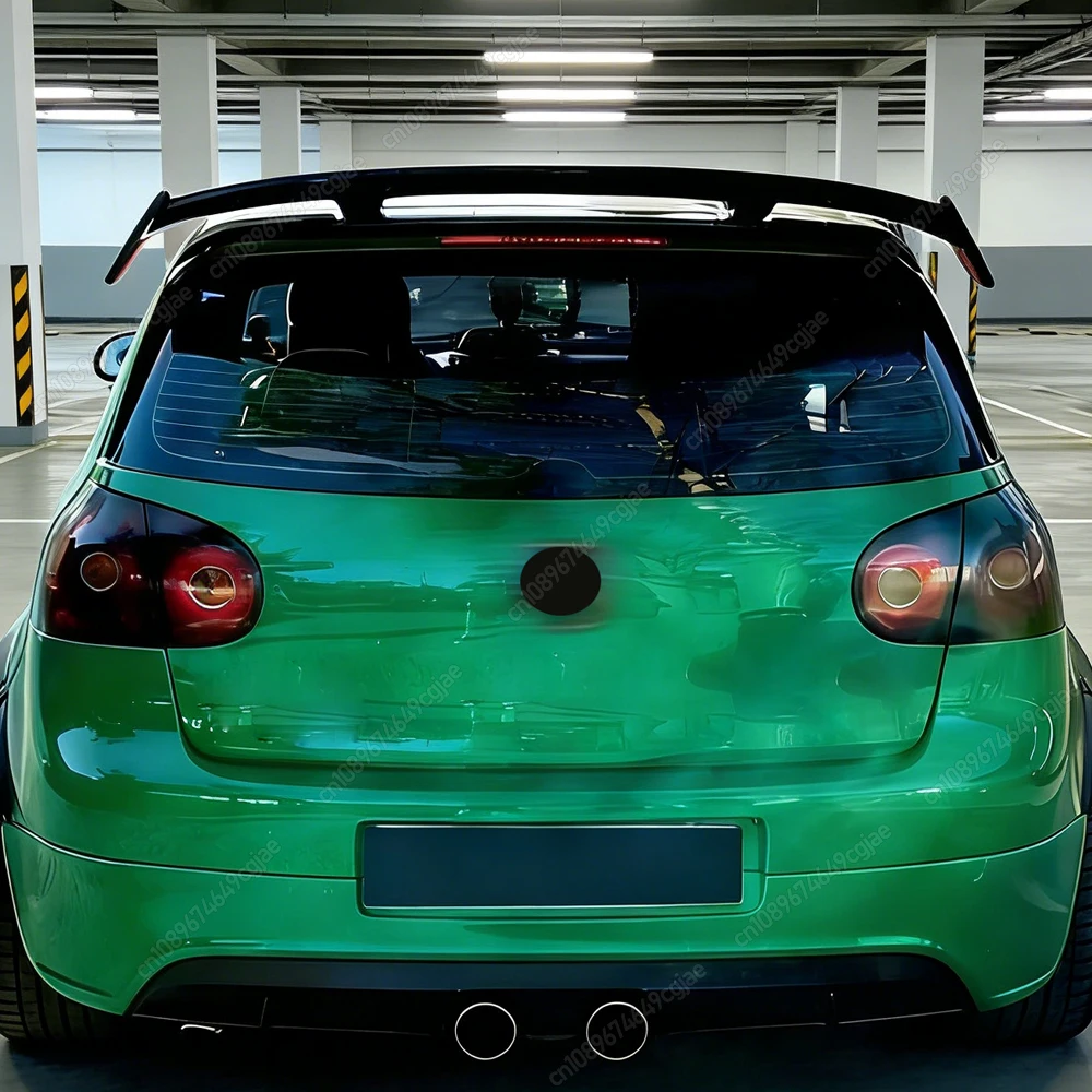 Für VW Golf 5 6 7 8 MK5 MK6 MK7 MK8 2006-2021 Glänzend Schwarzer / Carbon-Look Kit Auto Heckdach Kofferraum Spoiler Flügel ABS Material Tuning